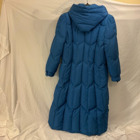 Lord & Taylor-Down/Feather Puffer Coat Toggle & Zip Closure, Blue, Sz Large - Picture 8 of 8
